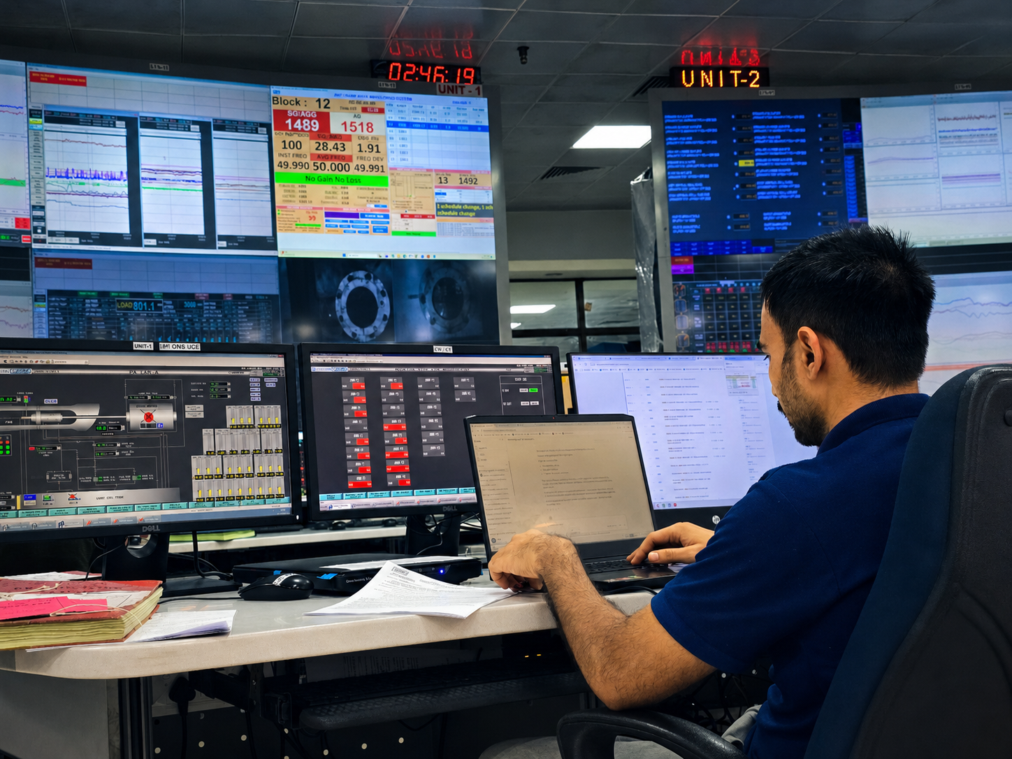 NTPC Darlipali control room 2:46am